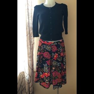 LuLaRoe Madison Floral Skirt Sz Small